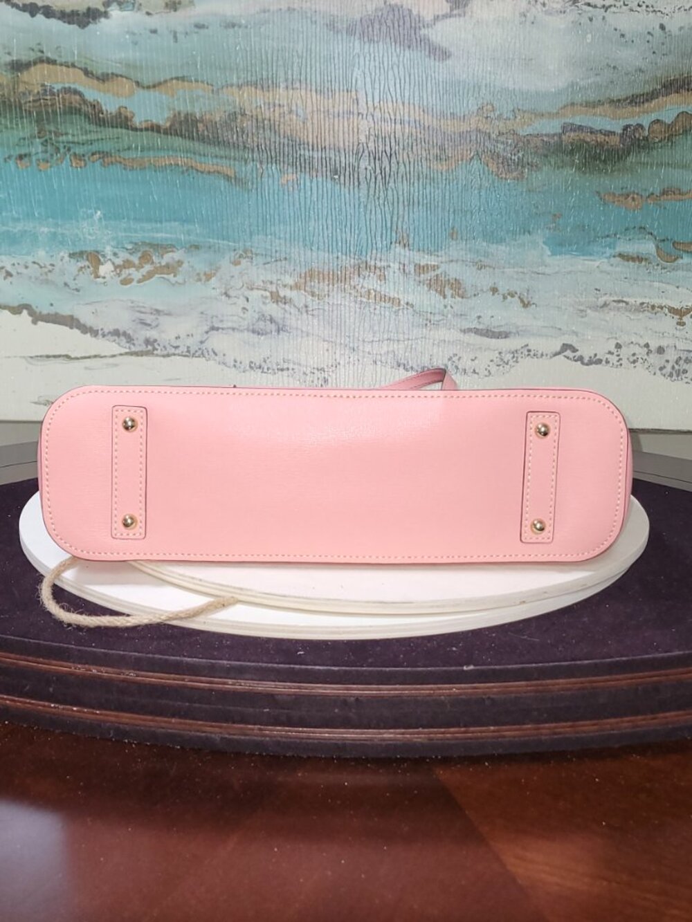 Dooney & Bourke Lexinton Shopper Pink Saffiano Leather  [Item #HL12] - Picture 6 of 14